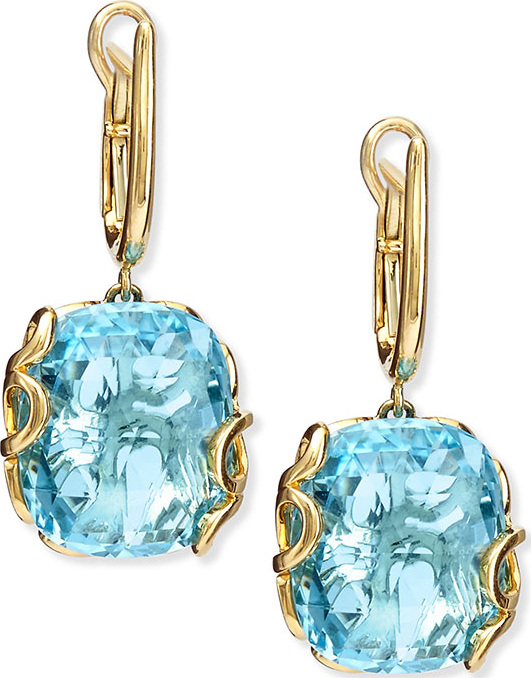 Miseno Sealeaf Collection Blue Topaz Earrings