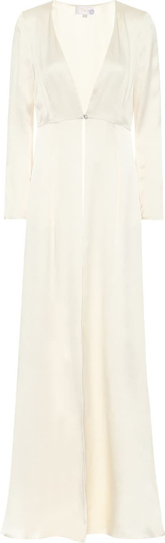 Temperley London Julianna silk-satin bridal coat