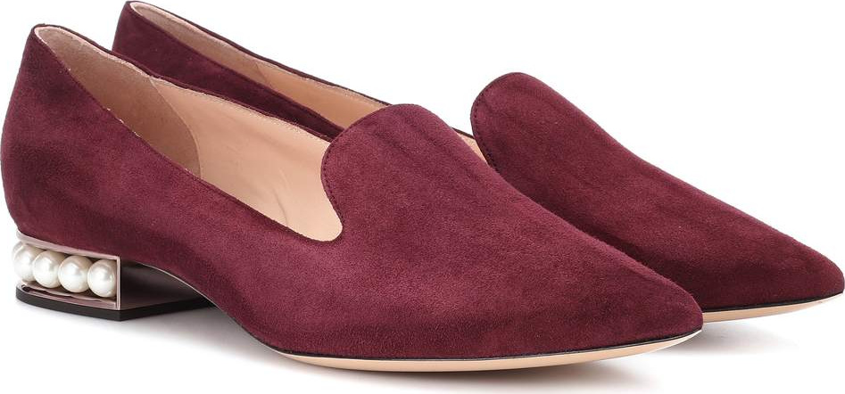 Nicholas Kirkwood Casati embellished suede loafers