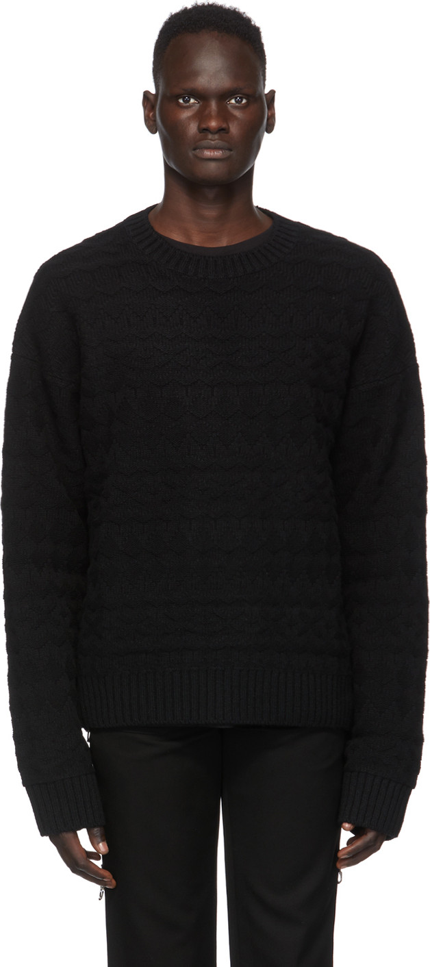Takahiromiyashita The Soloist - Black Wool Fair Isle Sweater