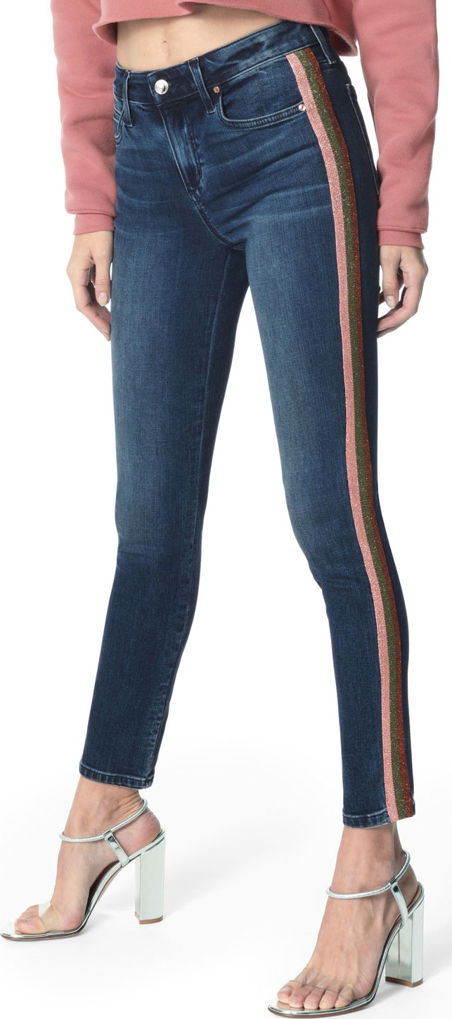 Joe's Jeans The Charlie Side-Stripe Ankle Skinny Jeans