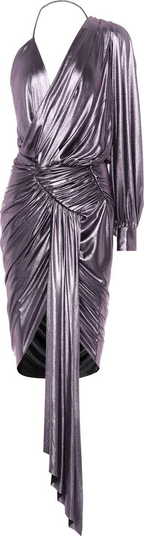 Alexandre Vauthier Asymmetrical lamé dress