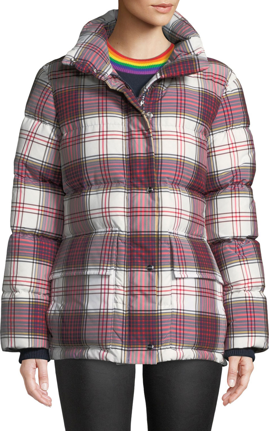 Burberry London England Selsey Check Down-Fill Puffer Jacket