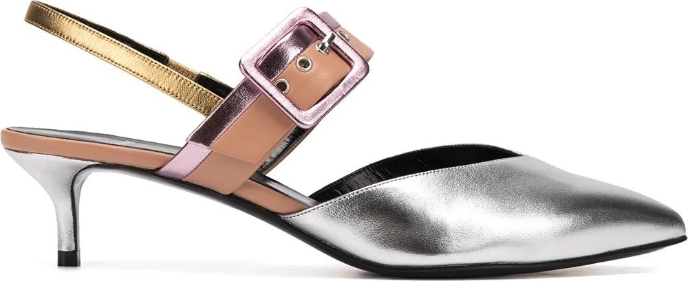 Pierre Hardy metallic colour block pumps