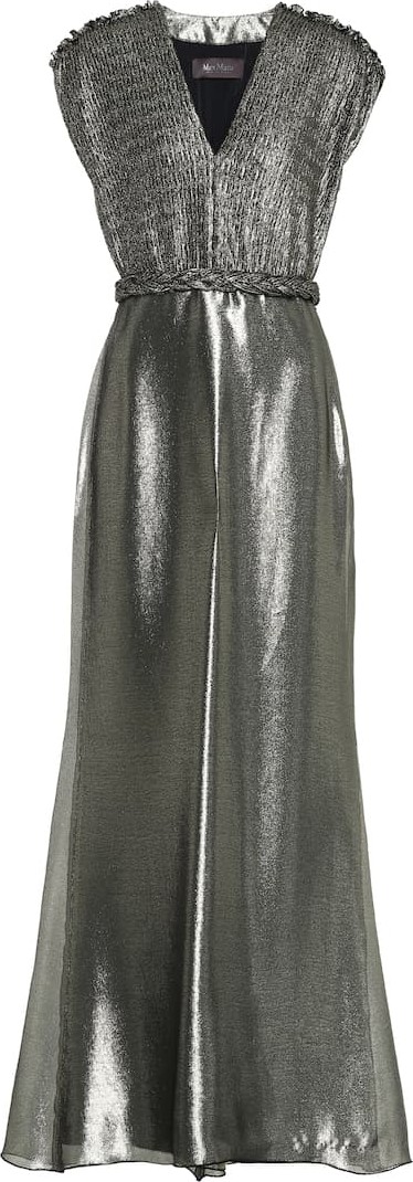 Max Mara Bacio metallic dress