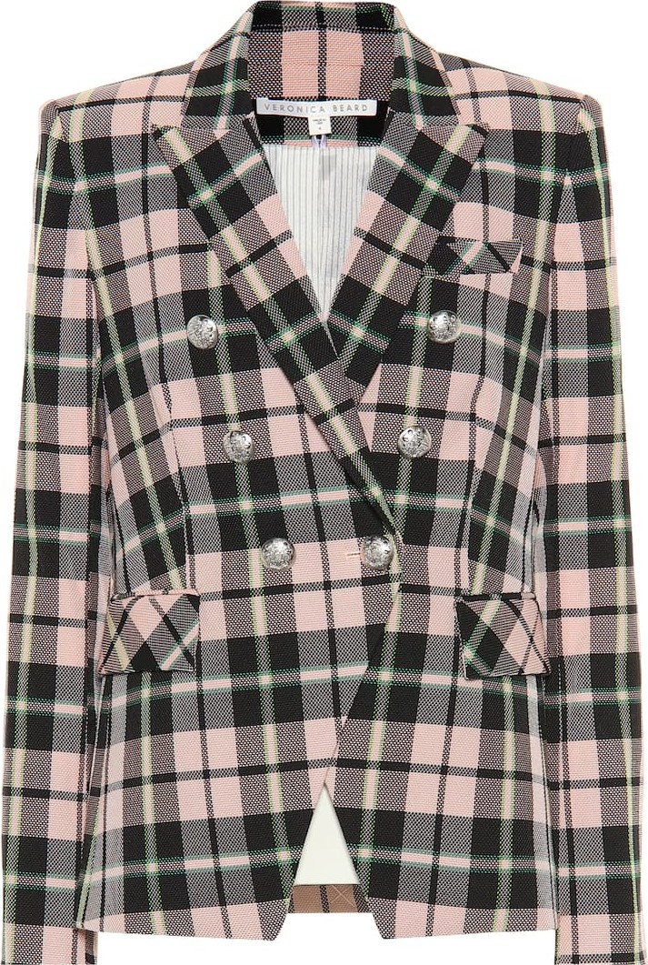 Veronica Beard Miller Dickey checked blazer