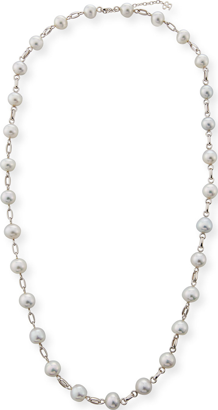 Belpearl 18k South Sea Pearl Station Necklace