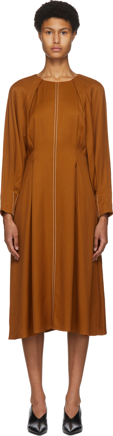 Partow - Orange River Mid-Length Dress
