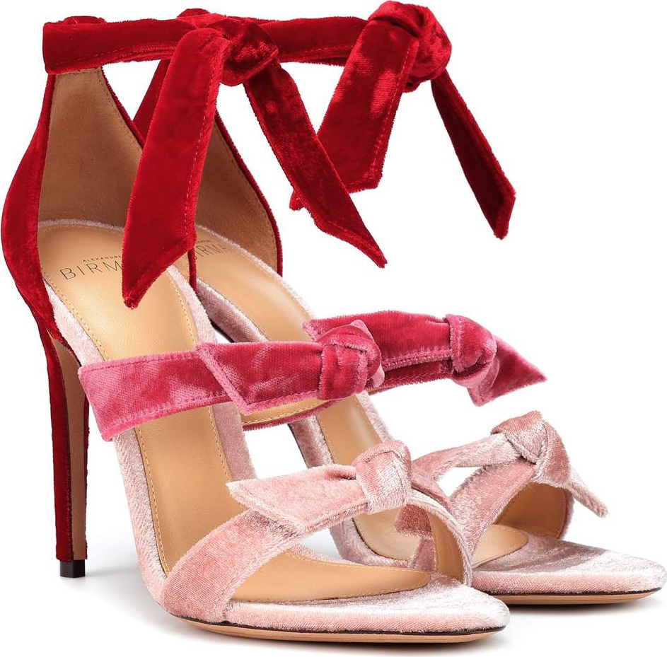 Alexandre Birman Lolita velvet sandals