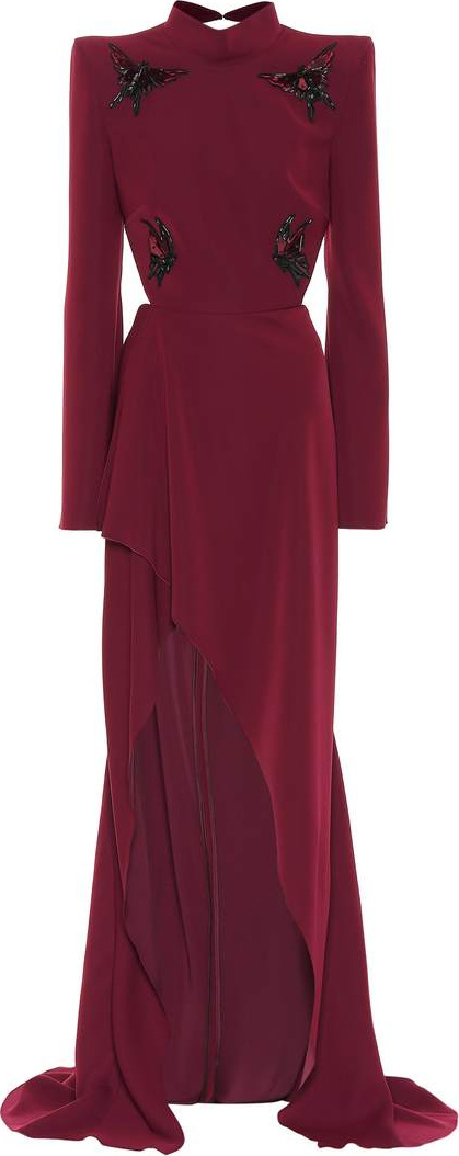 Mugler Embellished crêpe gown