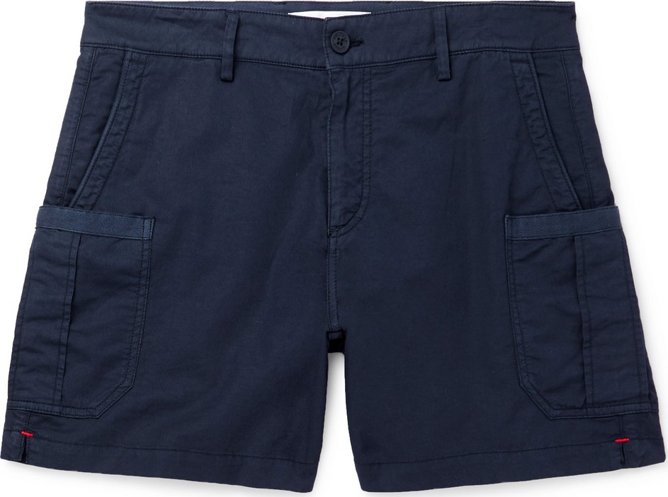 Orlebar Brown Bulldog Stretch Linen and Cotton-Blend Twill Cargo Shorts
