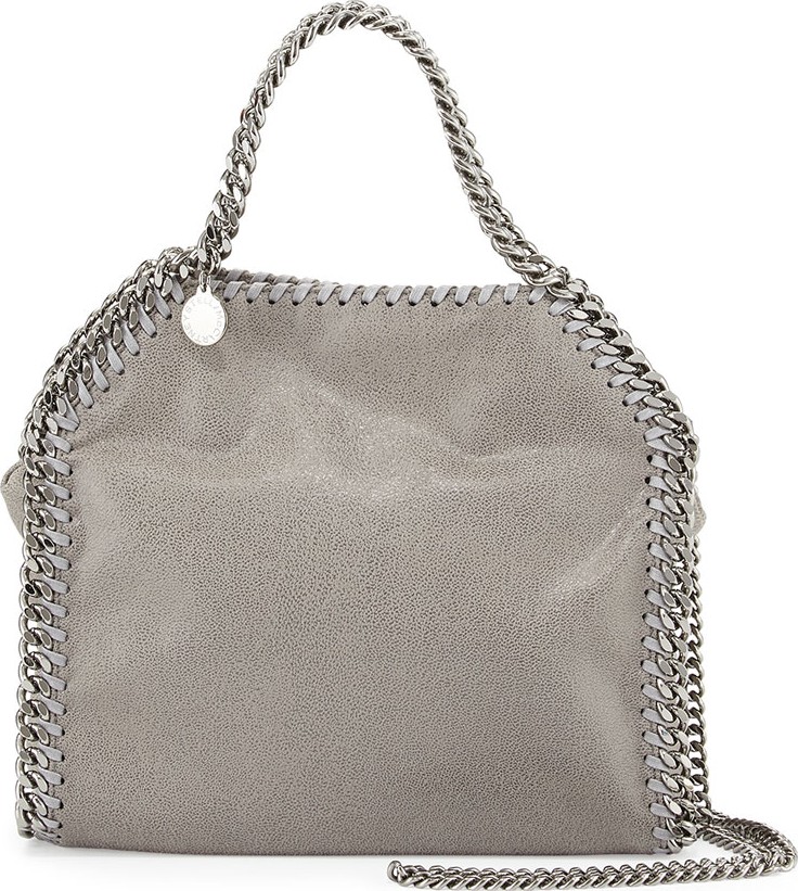 Stella McCartney Mini Falabella Crossbody Bag, Gray