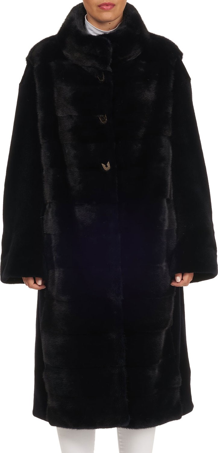Gianfranco Ferre Sheared Mink Fur Short Coat