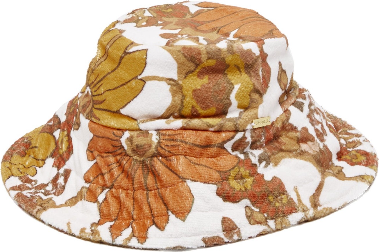 DODO BAR OR Daria floral-print cotton-blend terry bucket hat
