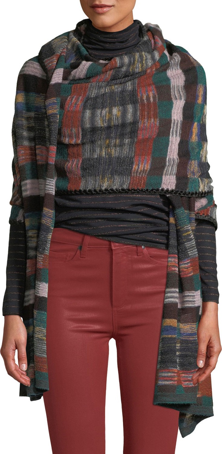 Missoni Multicolored Grid Wrap