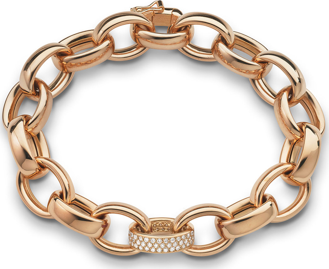 Monica Rich Kosann 18k Rose Gold Marilyn Link Bracelet