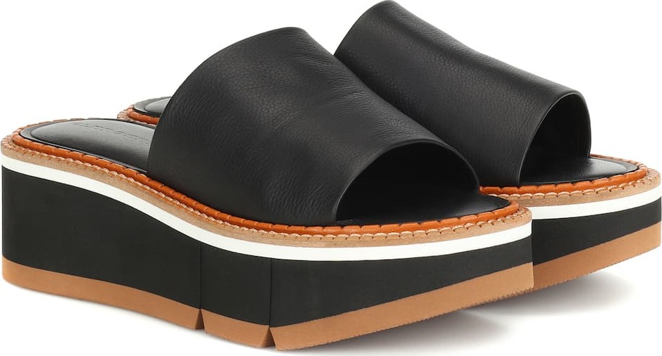 Robert Clergerie Affect platform leather sandals