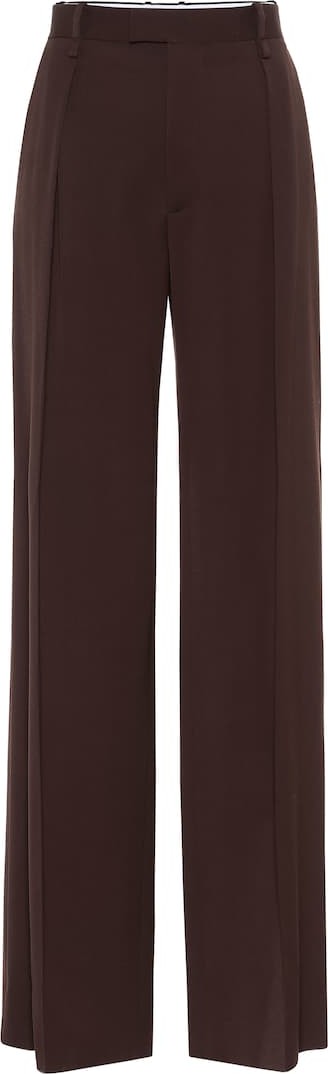 Bottega Veneta High-rise wide-leg wool pants