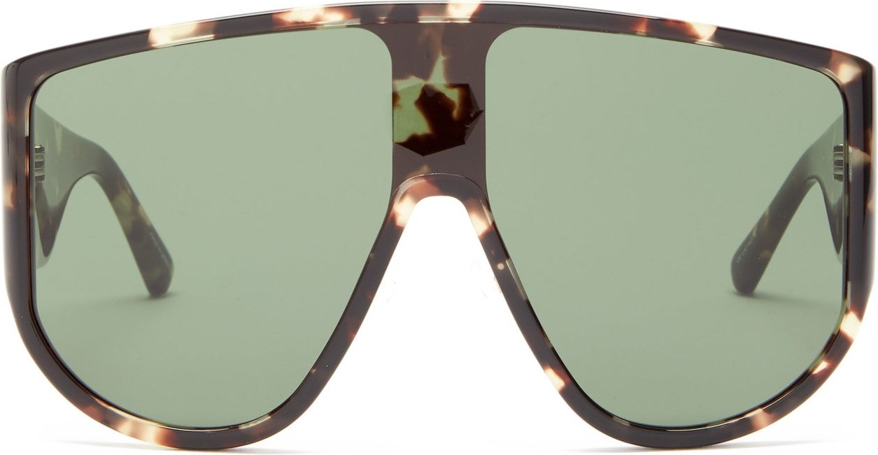 Linda Farrow X The Attico Iman tortoiseshell sunglasses