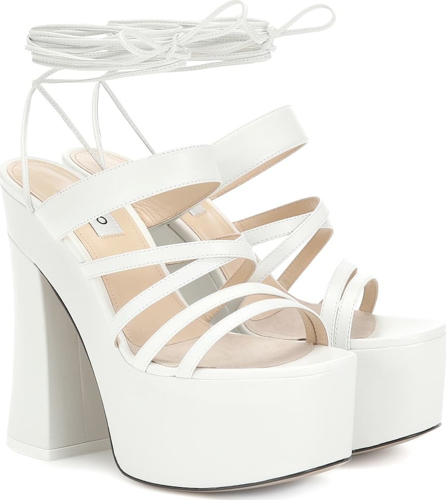 Attico Plateau leather sandals