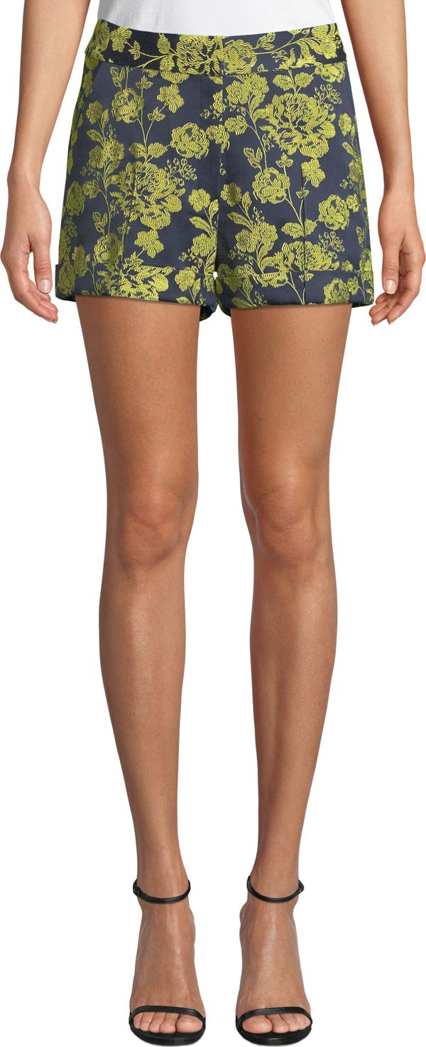 Cinq A Sept Elaine Mid-Rise Floral Shorts Cinq A Sept Elaine Mid-Rise Floral Shorts