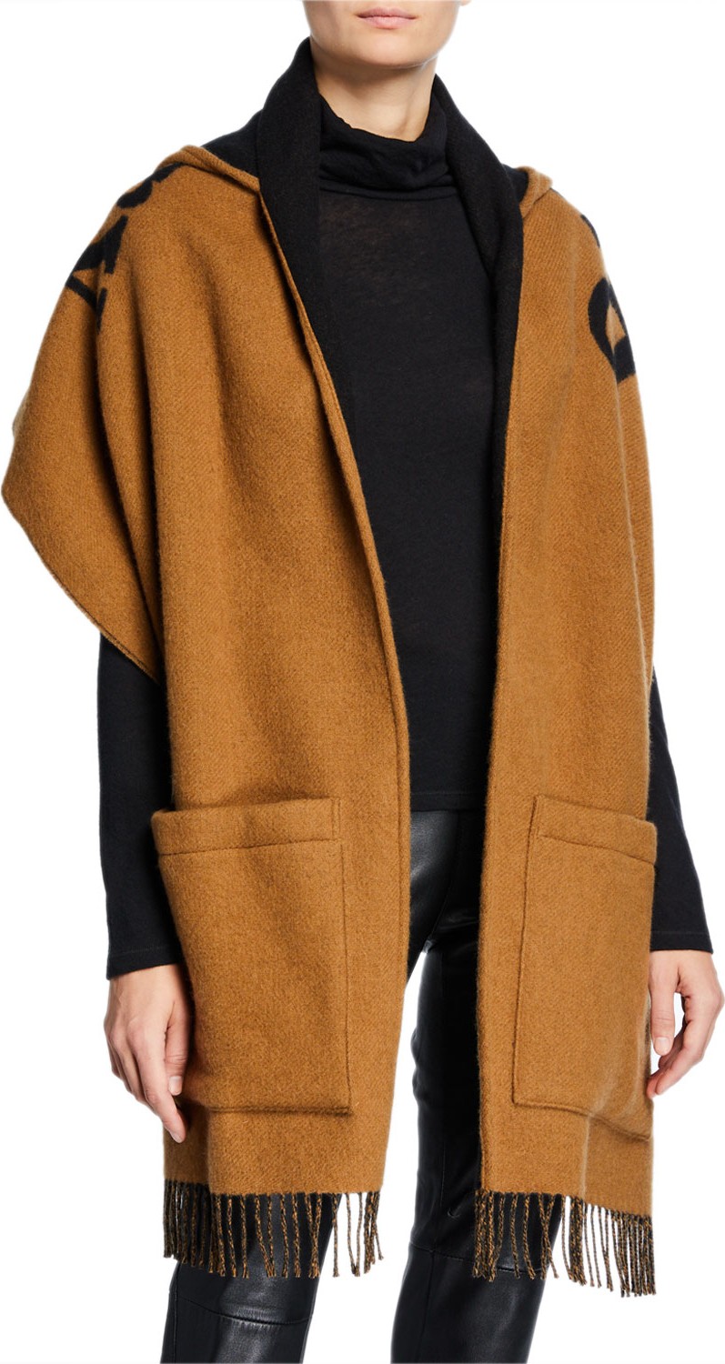 Burberry London England Helene Hooded Logo Wrap