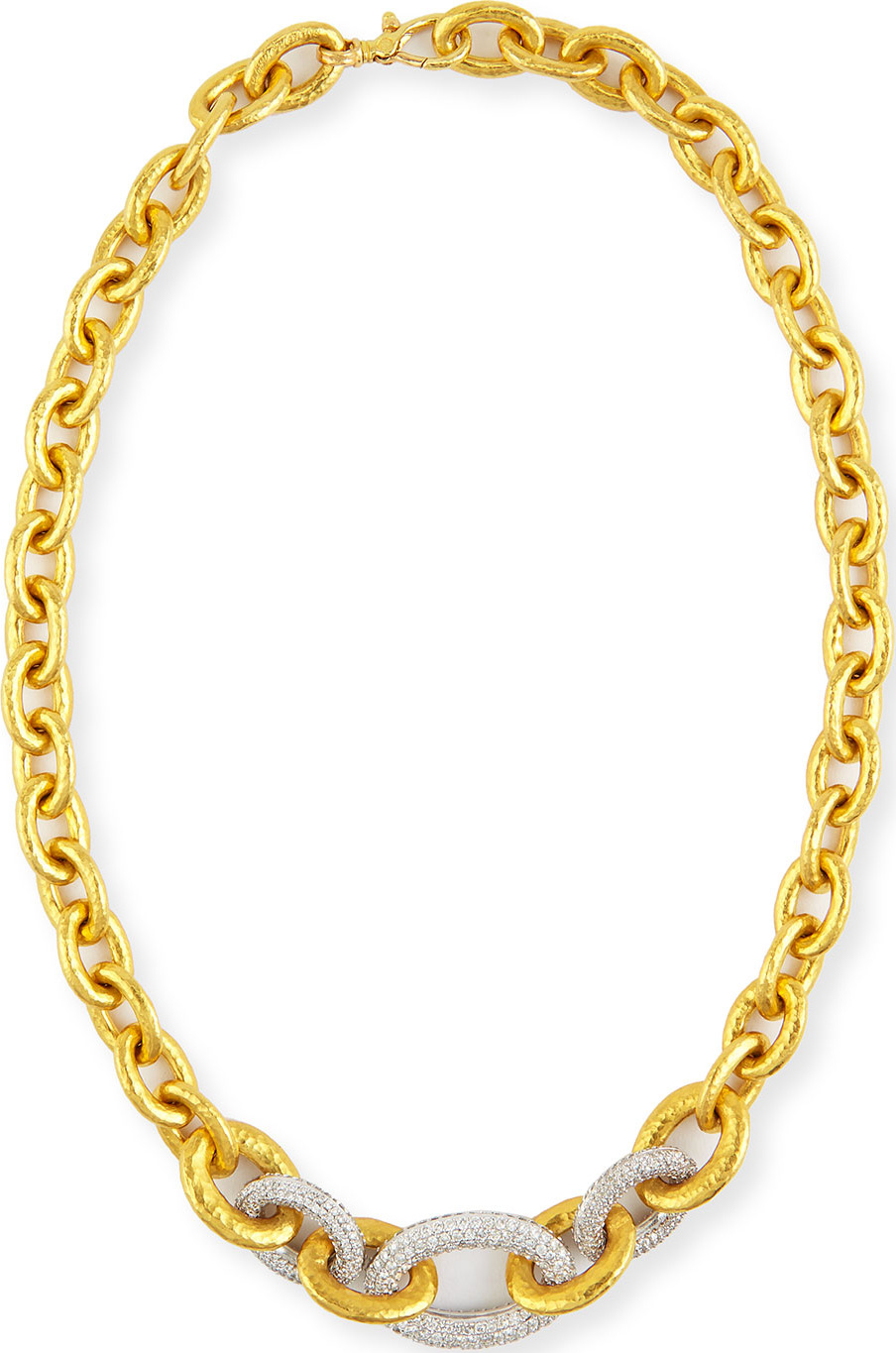 GURHAN 24k Tapered Galahad Necklace with Diamonds