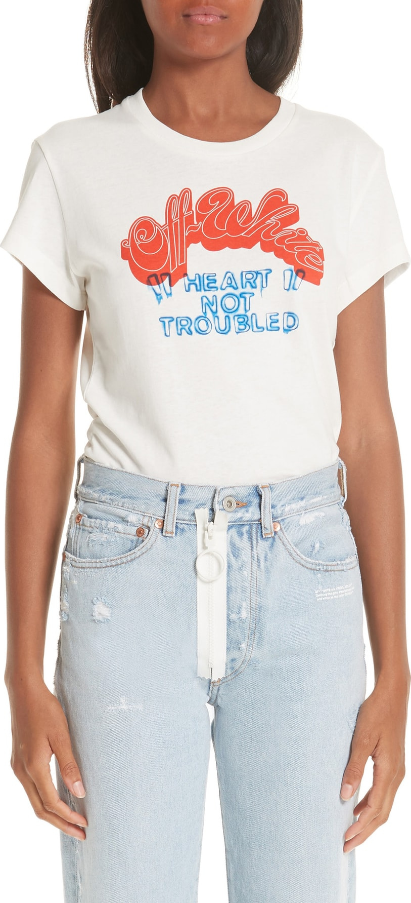 Off White Obstacles Print Tee