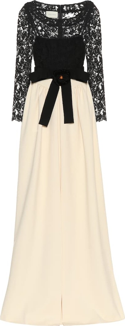 Gucci Lace and jersey gown