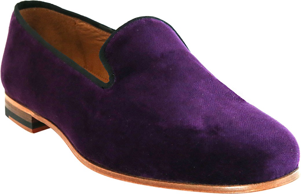 Romero + McPaul Men's Formal Velvet Round-Toe Slippers