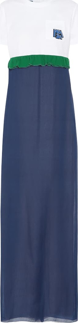 Prada Cotton and silk maxi dress