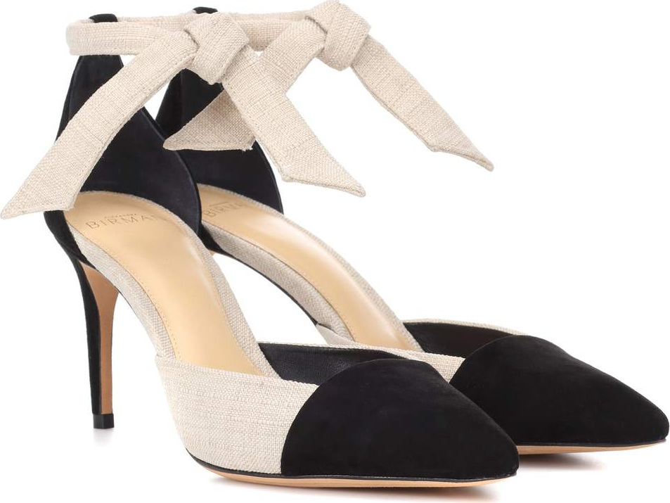 Alexandre Birman Suede and canvas pumps