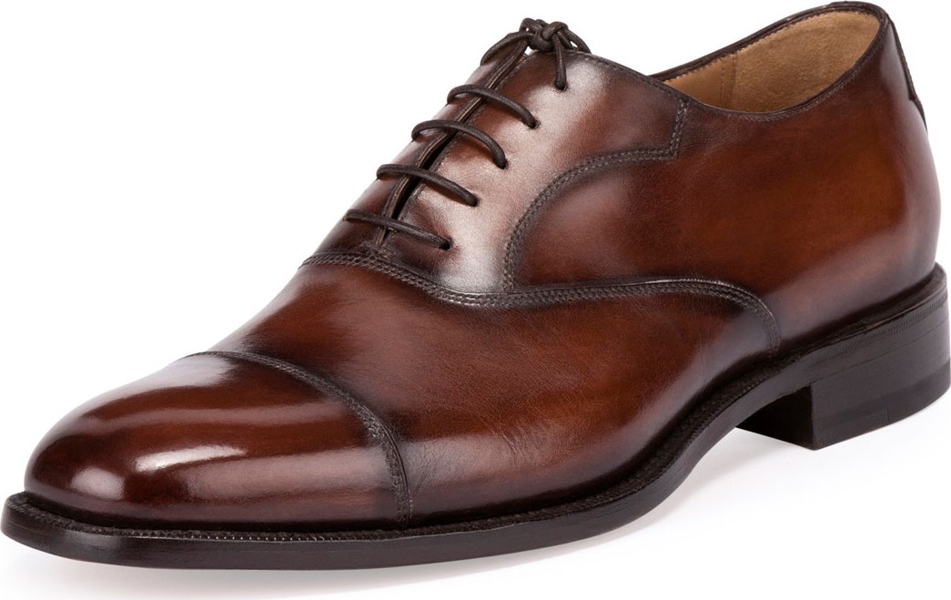 Berluti Classic Roccia Oxford Shoe, Brown