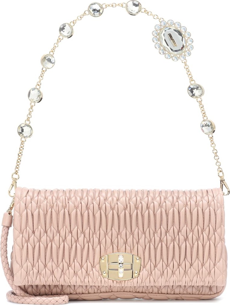 Miu Miu Matelassé leather shoulder bag
