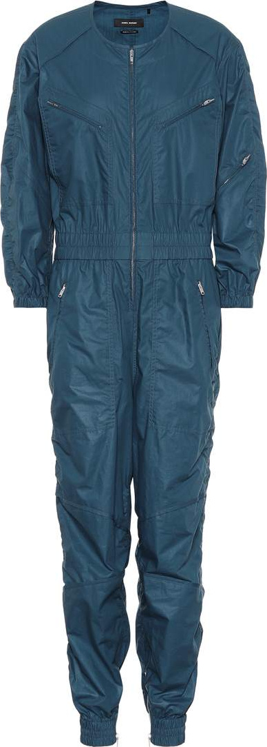 Isabel Marant Mallory coated cotton jumpsuit