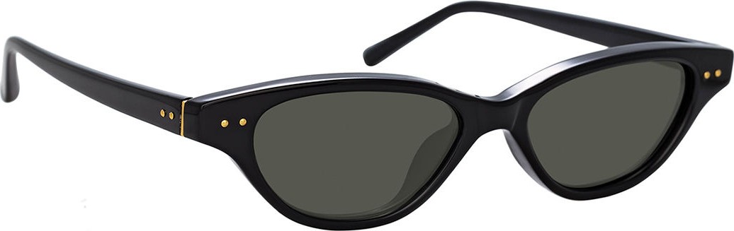 Linda Farrow Slim Acetate Cat-Eye Sunglasses