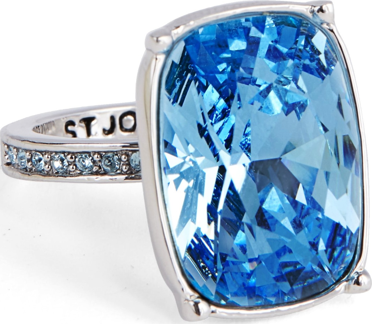 St. John Swarovski Crystal Cocktail Ring