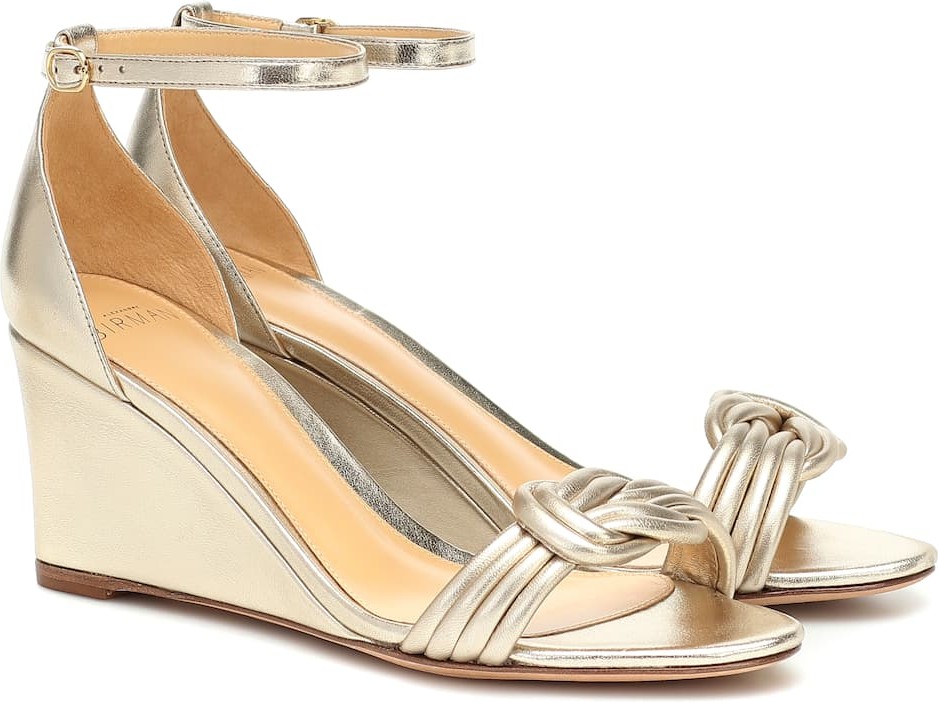 Alexandre Birman Vicky 75 metallic leather sandals Alexandre Birman Vicky 75 metallic leather sandals
