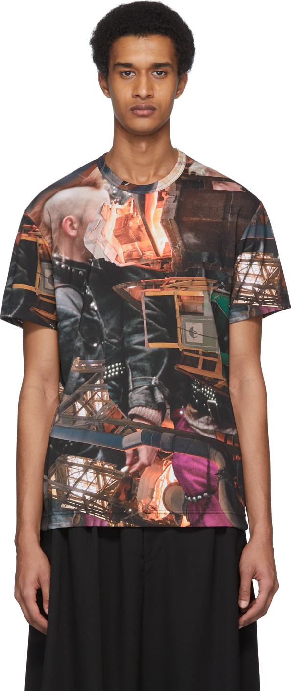 Comme Des Garçons Homme Plus Multicolor Steampunk T-Shirt