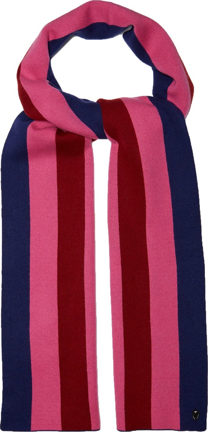 Charlotte Simone Striped wool-blend scarf