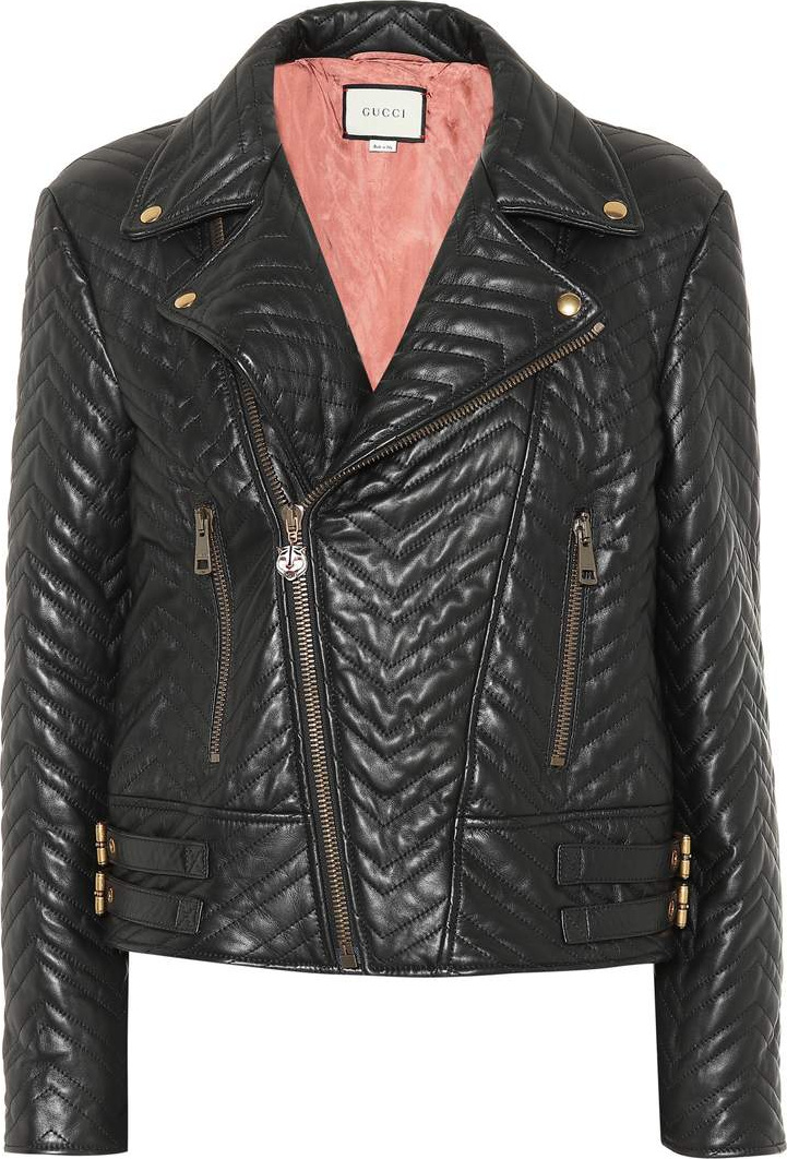 Gucci Quilted leather jacket