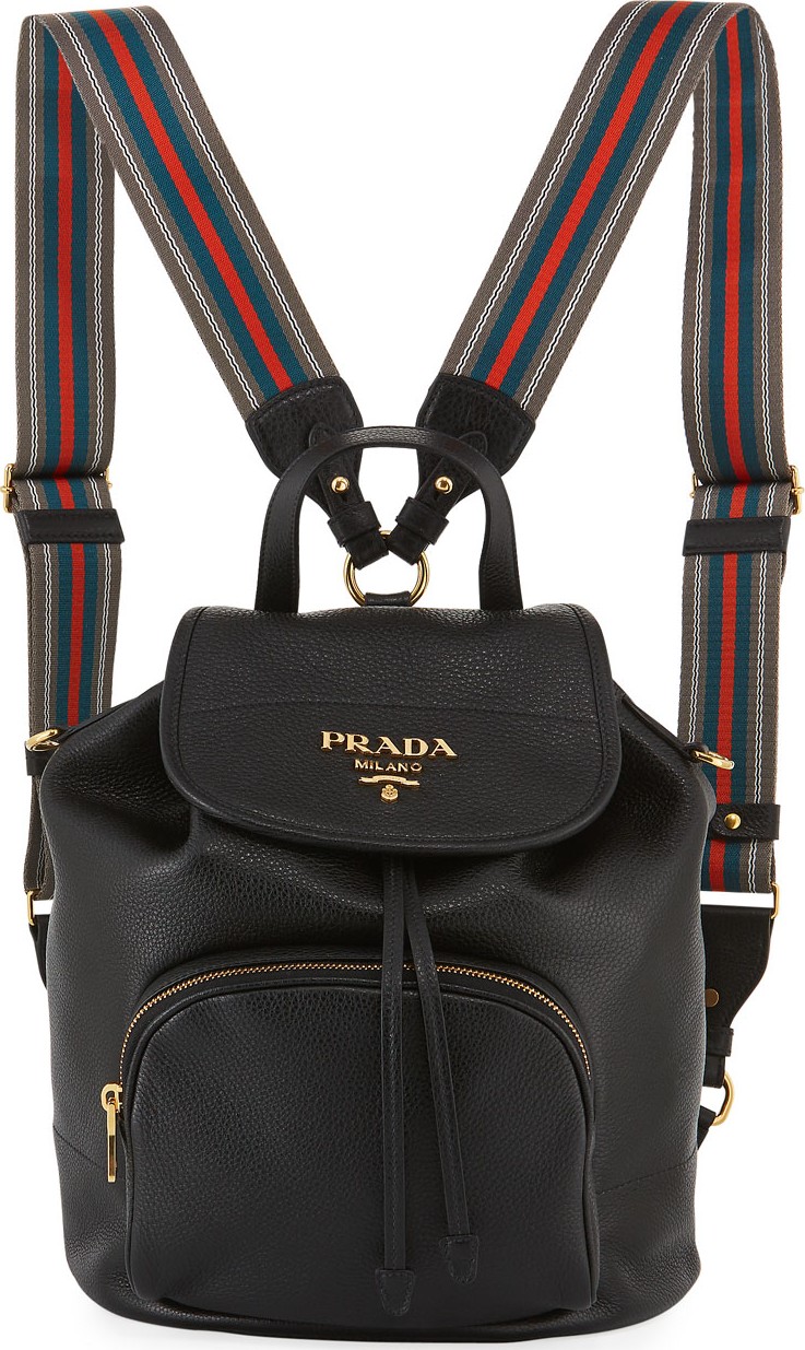 Prada Daino Leather Backpack