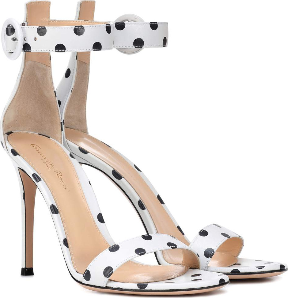 Gianvito Rossi Portofino 105 leather sandals