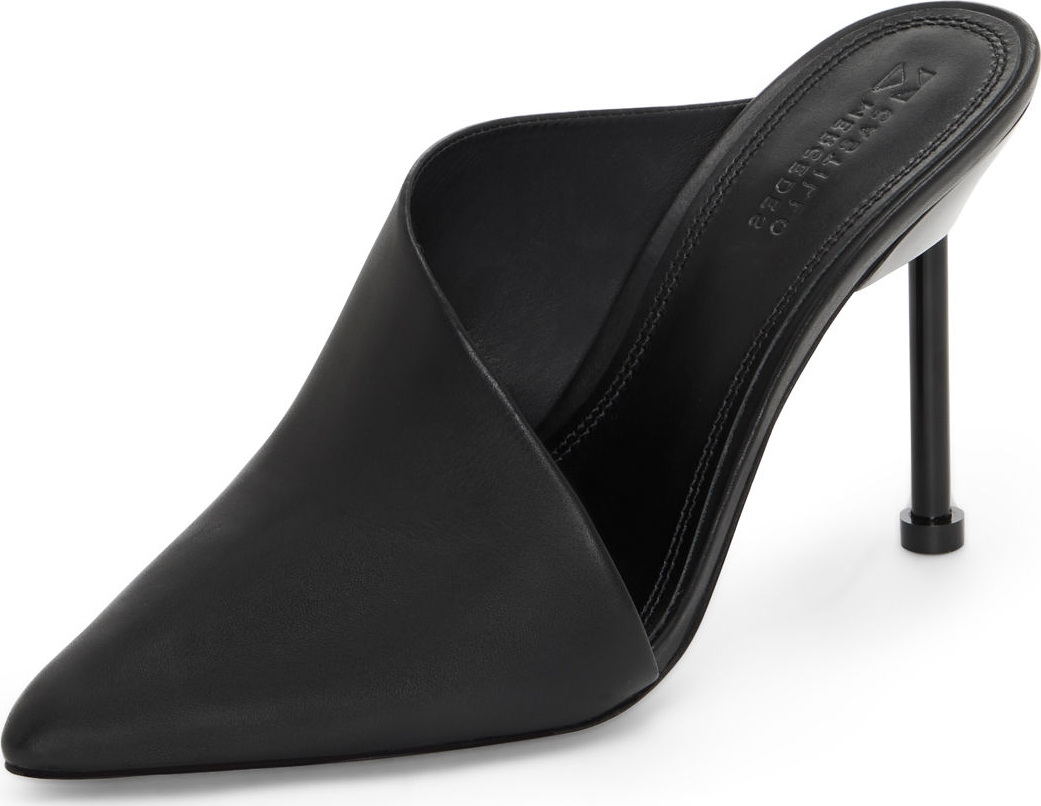 Mercedes Castillo Asymmetric Leather 100mm Mule