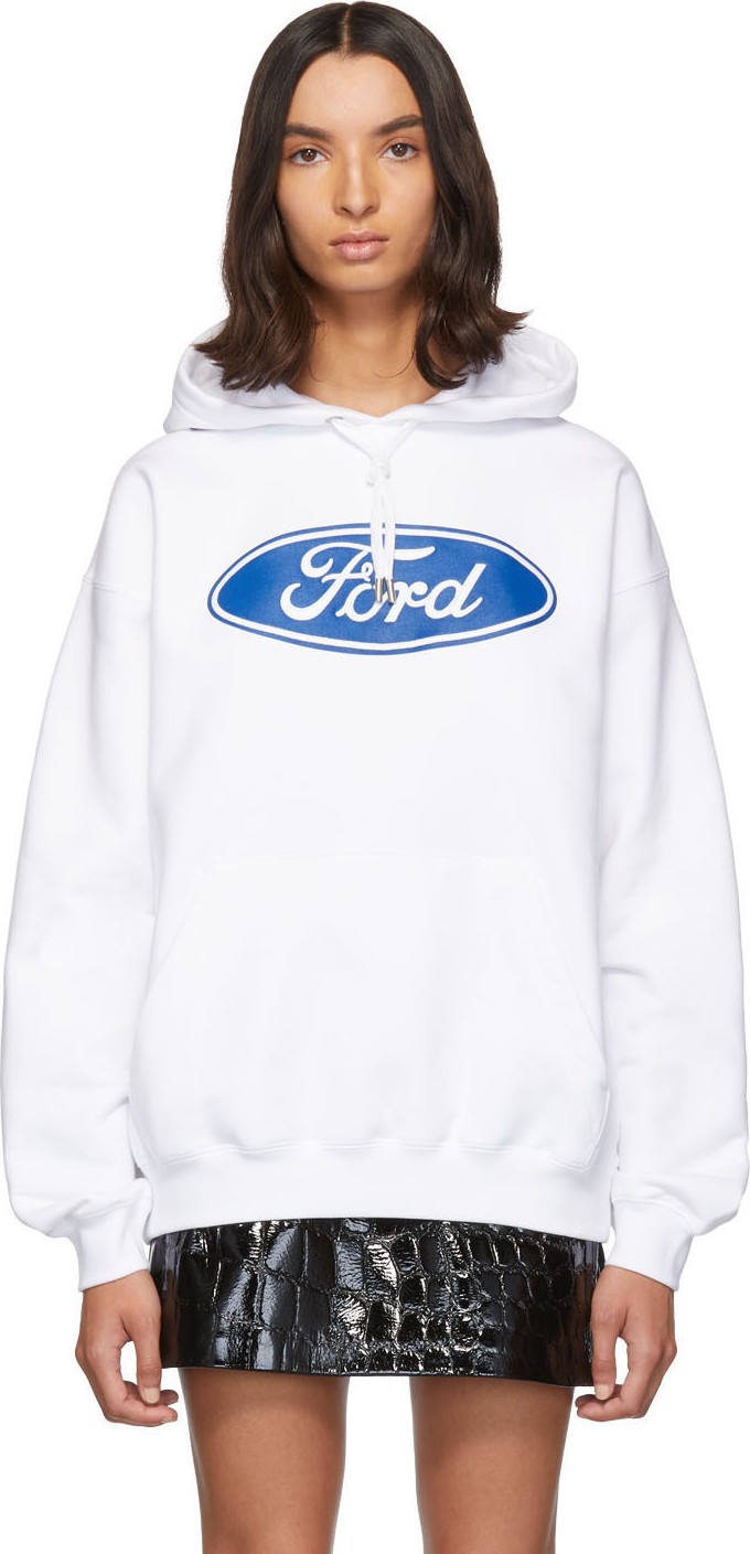 Versace White Ford Edition Sports Hoodie