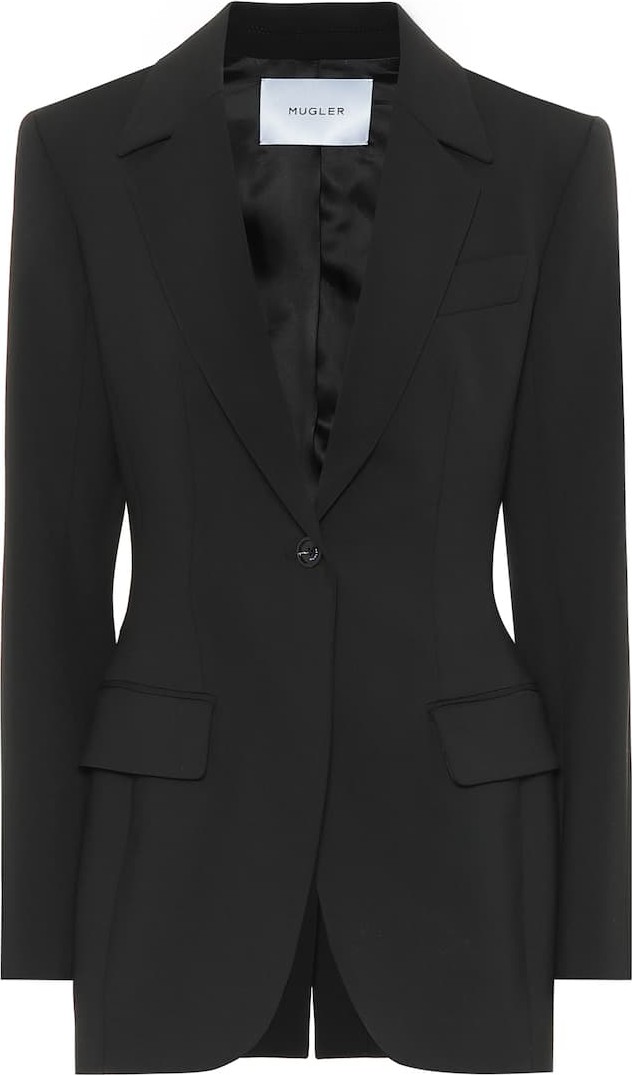 Mugler Stretch-wool blazer