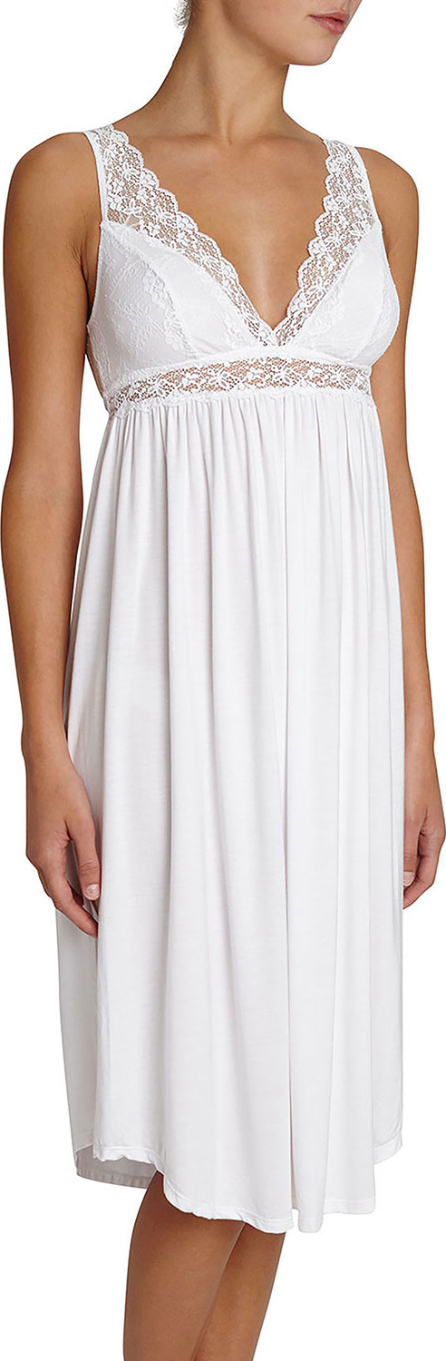 Eberjey Kiss the Bride Lace-Trim Nightgown