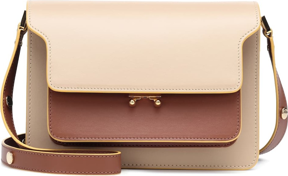 Marni Trunk leather shoulder bag