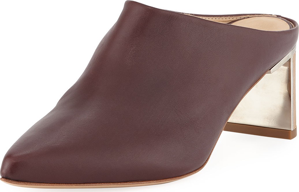 Gabriela Hearst Leiva Leather Embellished Mules