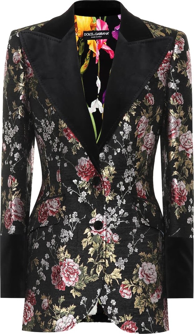 Dolce & Gabbana Floral jacquard jacket